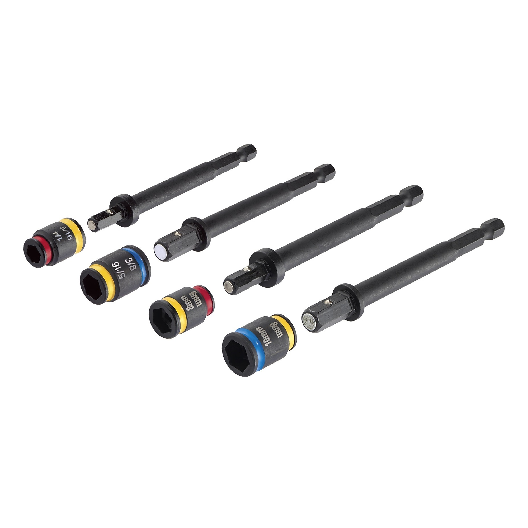 Malco, 4in. Magnetic Hex Driver, 4 Piece, Drive Type Other, Model# MALCOMBO2